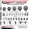 Service Caster 4'' Gray Polyurethane Wheel Swivel 7/8'' Square Stem Caster with Brake SCC-SQ20S414-PPUB-GRY-PLB-78 - alternate 3